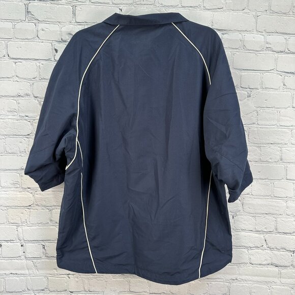 Turfer Sport Mens 1/4 Zip Short Sleeve Golf Pinehurst Pullover, Size Large, Navy - Picture 7 of 11